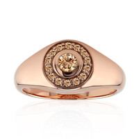 Anillo en oro con Diamante rosa de Francia de Argyle SI1