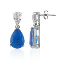 Pendientes en plata con Cuarzo azul azur