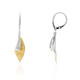 Pendientes en oro con Diamante amarillo SI2 (CIRARI)