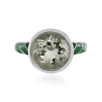 Anillo en plata con Amatista verde (MONOSONO COLLECTION)