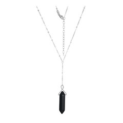 Collar en plata con Obsidiana