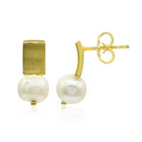 Pendientes en plata con Perla Freshwater (TPC)