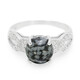 Anillo en plata con Obsidiana Copo de Nieve