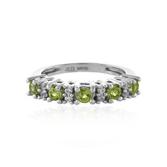 Anillo en plata con Peridoto