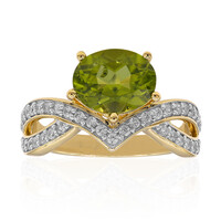 Anillo en plata con Peridoto