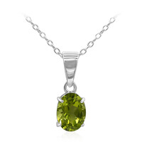 Collar en plata con Peridoto de Birmania