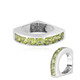 Anillo en plata con Peridoto (de Melo)