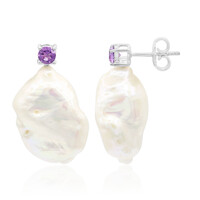 Pendientes en plata con Perla Freshwater (TPC)