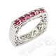 Anillo en plata con Turmalina rosa (Dallas Prince Designs)