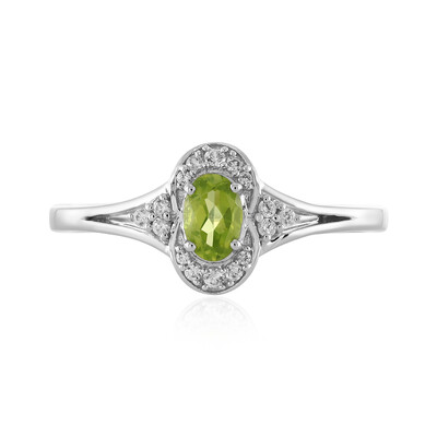 Anillo en plata con Peridoto