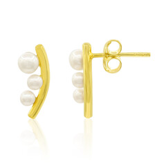 Pendientes en plata con Perla Freshwater