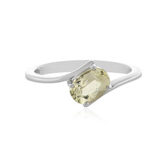 Anillo en plata con Cuncita amarillo canario