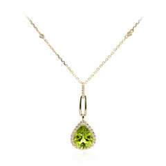 Collar en oro con Peridoto de Dashihe (CIRARI)