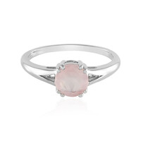 Anillo en plata con Cuarzo rosa