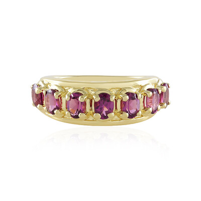 Anillo en plata con Granate Magenta