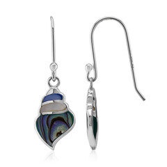 Pendientes en plata con Concha de Abalone