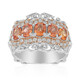 Anillo en plata con Zafiro Padparadscha (Dallas Prince Designs)