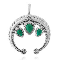 Colgante en plata con Turquesa verde (Desert Chic)