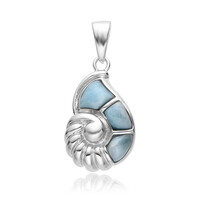 Colgante en plata con Larimar