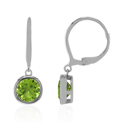 Pendientes en plata con Peridoto de Birmania