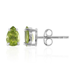 Pendientes en plata con Peridoto de Birmania