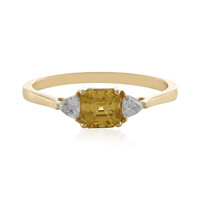 Anillo en oro con Zircón amarillo (Adela Gold)