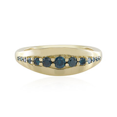 Anillo en oro con Diamante azul I3