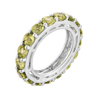 Anillo en plata con Peridoto