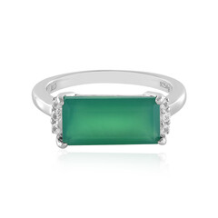 Anillo en plata con Ónix verde