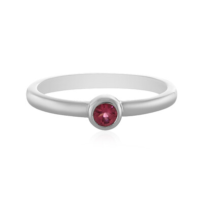 Anillo en plata con Turmalina rosa