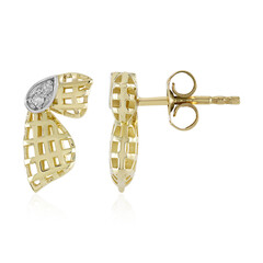 Pendientes en oro con I1 (I) Diamante (Ornaments by de Melo)