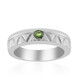 Anillo en plata con Turmalina verde de Brasil (Pallanova)