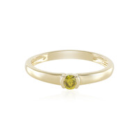 Anillo en oro con Diamante amarillo I1