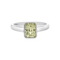 Anillo en plata con Cuncita amarillo canario