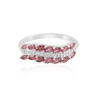 Anillo en plata con Turmalina rosa de Brasil