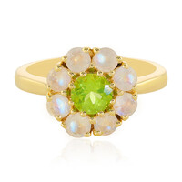 Anillo en plata con Peridoto de Arizona