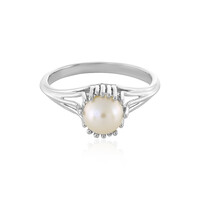 Anillo en plata con Perla blanca Freshwater