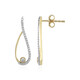 Pendientes en oro con Diamante limpio a lupa F (LUCENT DIAMONDS)