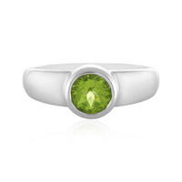 Anillo en plata con Peridoto