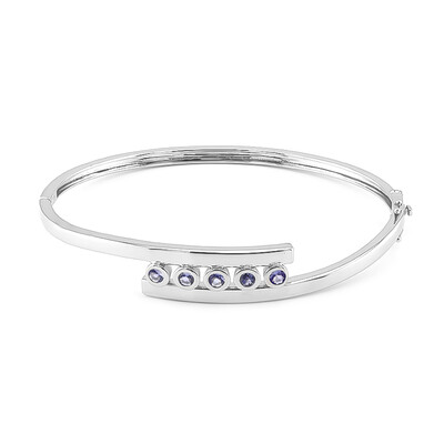 Brazalete en plata con Tanzanita