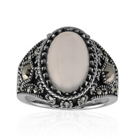 Anillo en plata con Piedra de Luna blanca (Annette classic)