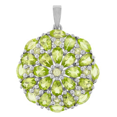 Colgante en plata con Peridoto