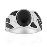 Anillo en plata con Ónix negro