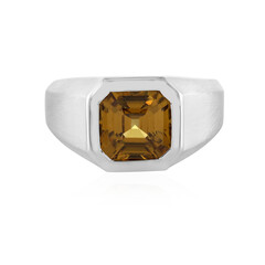 Anillo en plata con Zircón amarillo