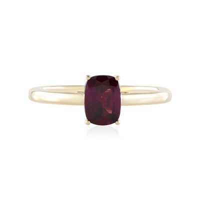 Anillo en oro con Granate Magenta