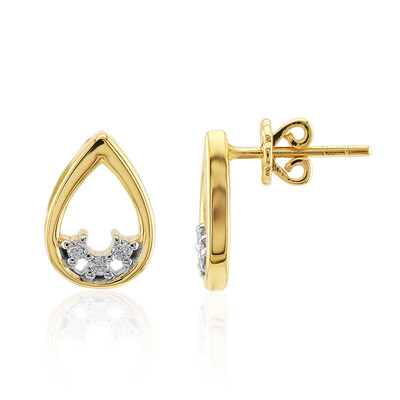 Pendientes en oro con Diamante SI1 (G) (Annette)