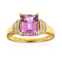 Anillo en oro con Diáspora rosa (AMAYANI)