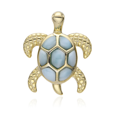 Colgante en plata con Larimar