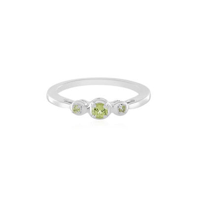 Anillo en plata con Peridoto