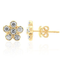 Pendientes en oro con Diamante SI1 (G)